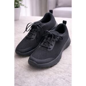 Skechers GOwalk Blk Shoes Air Cooled Goga Mat Lightweight Sneakers Women's 8.5